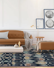 Corellian Ikat Navy Rug