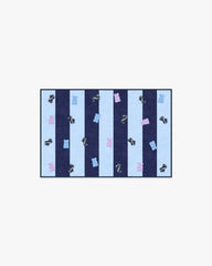 Todd Stripe Gummy Blue & Navy Rug by Humberto Leon