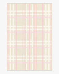 Charming Plaid Pink Rug