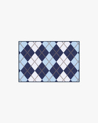Teddy Bear Argyle Navy & Blue Rug by Humberto Leon