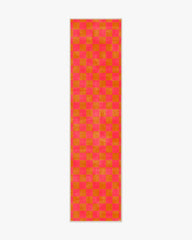 Nonna's Checkerboard Coral & Butterscotch Rug by Dan Pelosi