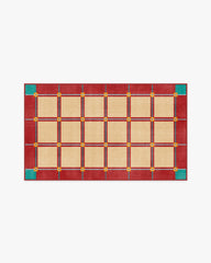 This House Is a Home Brick Red Rug by Dan Pelosi