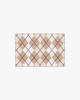 143 Argyle Khaki & Cream Rug by Humberto Leon