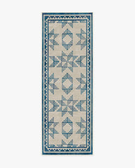 Louisa Cream & Blue Rug