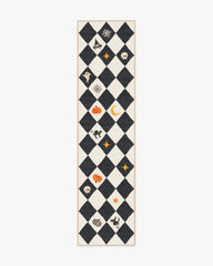 Halloween Harlequin Ivory & Charcoal Rug