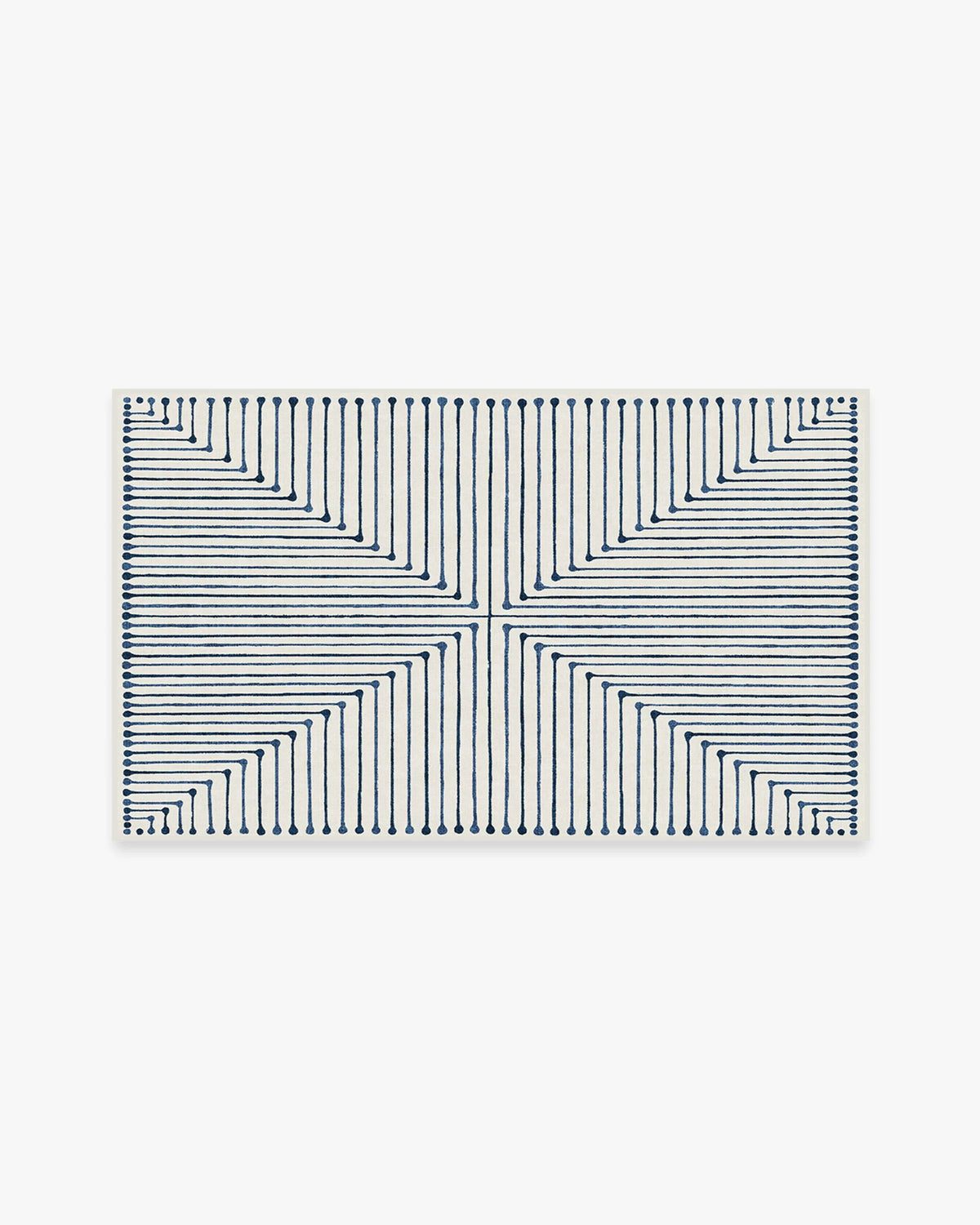 Inkdrop Slate Blue Rug by Jonathan Adler
