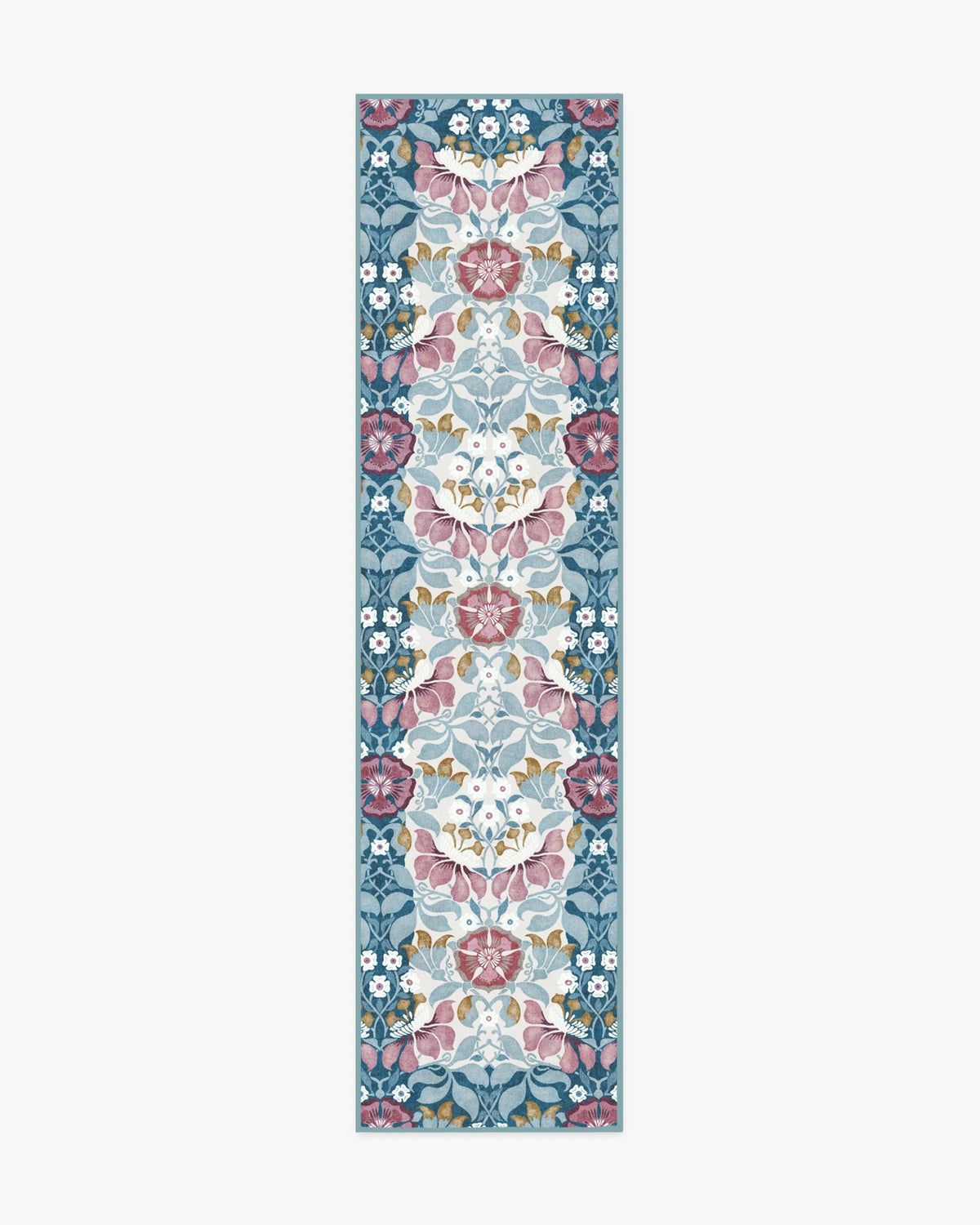 Persephone Ivory & Blue Rug by Liberty