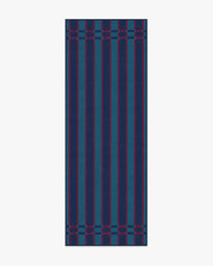 Helen Varsity Stripe Teal & Navy Rug by Humberto Leon