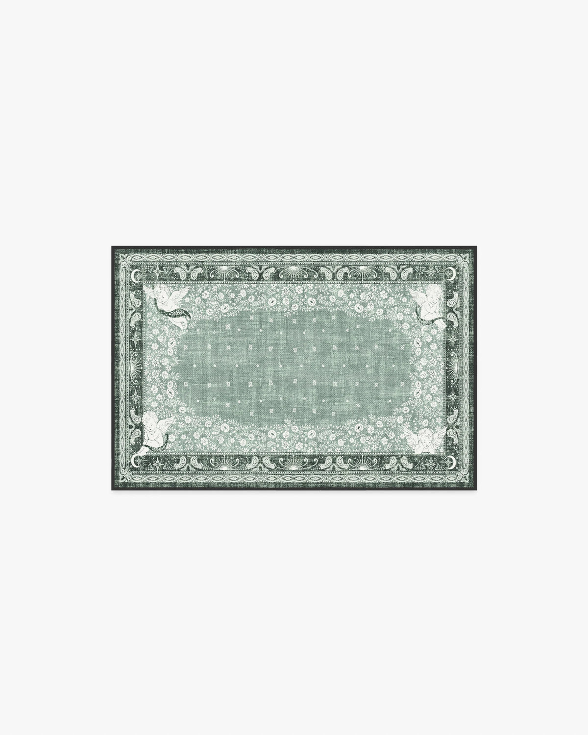 Humberto's Bandana Green Rug by Humberto Leon