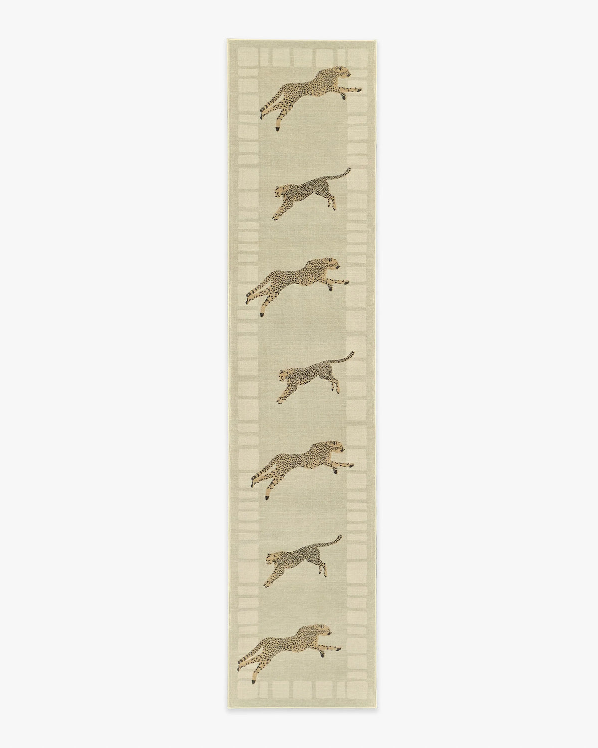 Leaping Cheetah Sand Rug by Scalamandré
