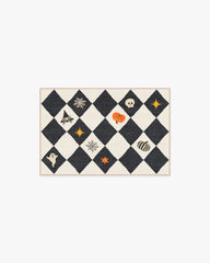 Halloween Harlequin Ivory & Charcoal Rug
