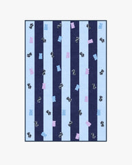 Todd Stripe Gummy Blue & Navy Rug by Humberto Leon