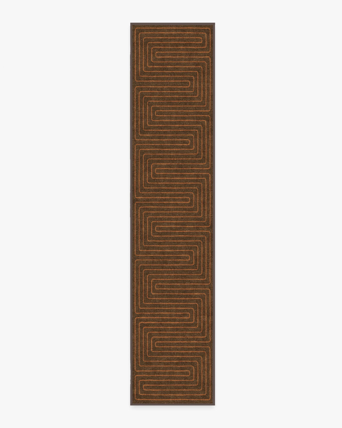 Labyrinth Brown & Orange Rug by Jonathan Adler