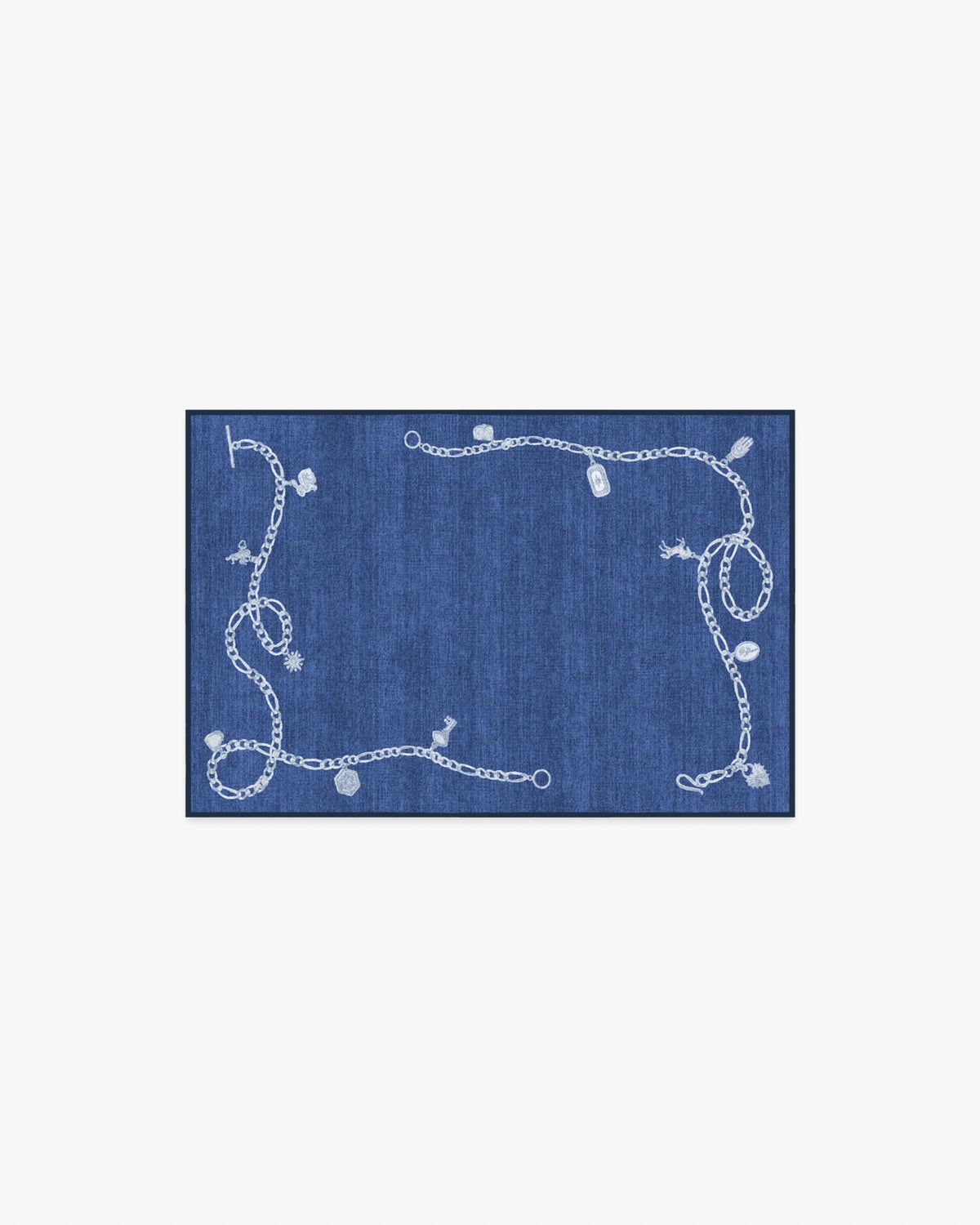 M&E Charms Midnight Blue Rug by Humberto Leon