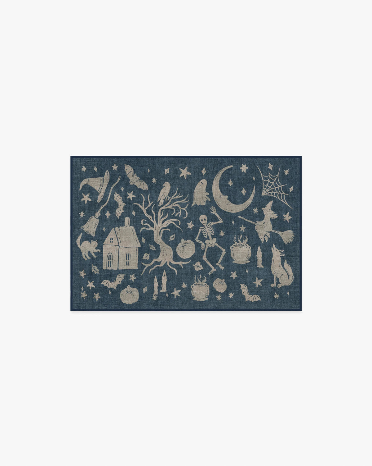 Moonlit Creatures Navy Rug