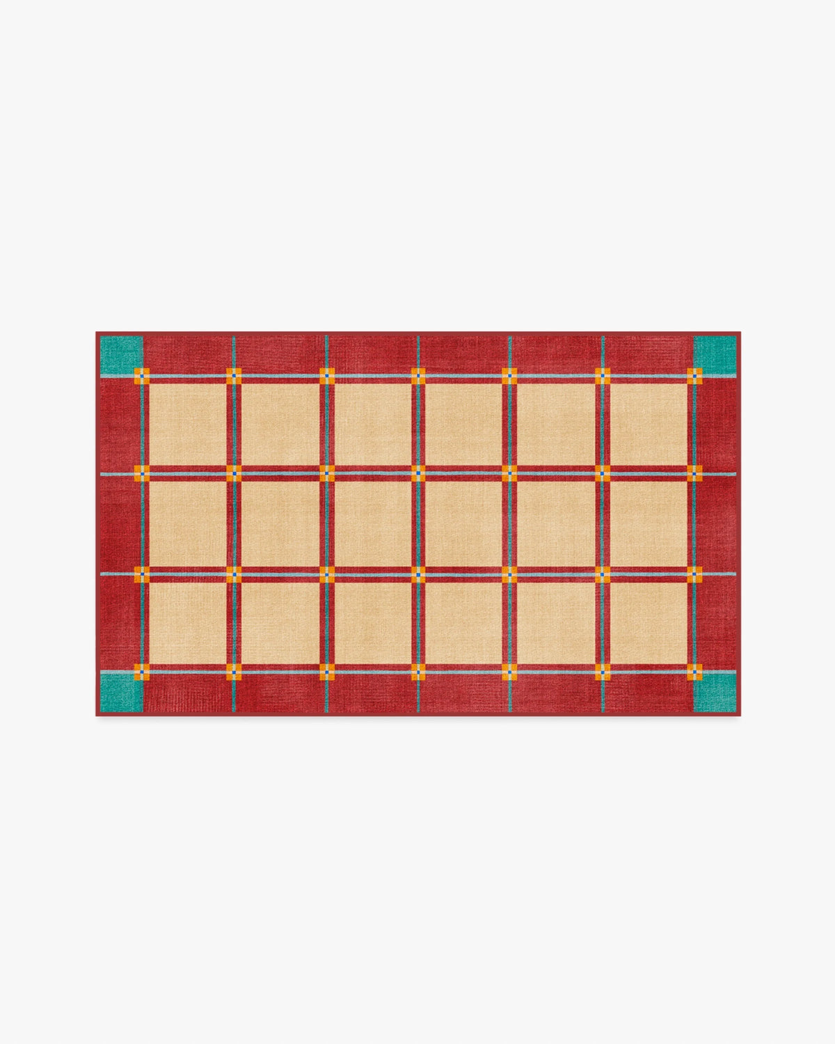 This House Is a Home Brick Red Rug by Dan Pelosi