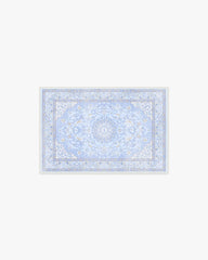 Mazzy Ornamental Blue Rug by Humberto Leon