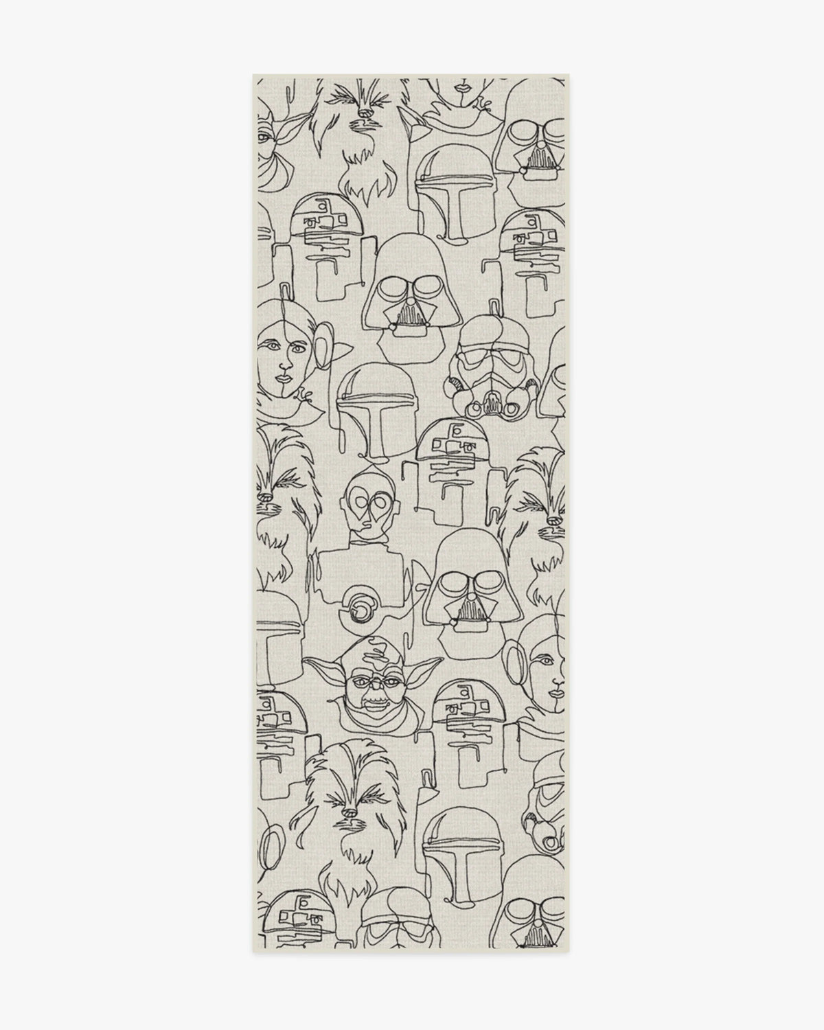 The Saga White & Black Rug