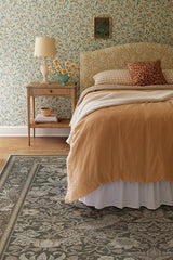 Strawberry Thief Stone Gold Rug by Morris & Co.