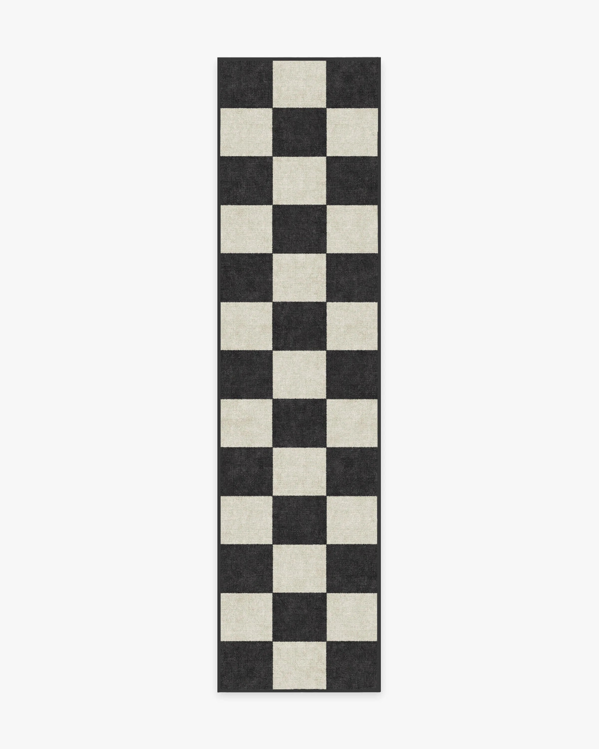 Jaque Checkered Black Rug