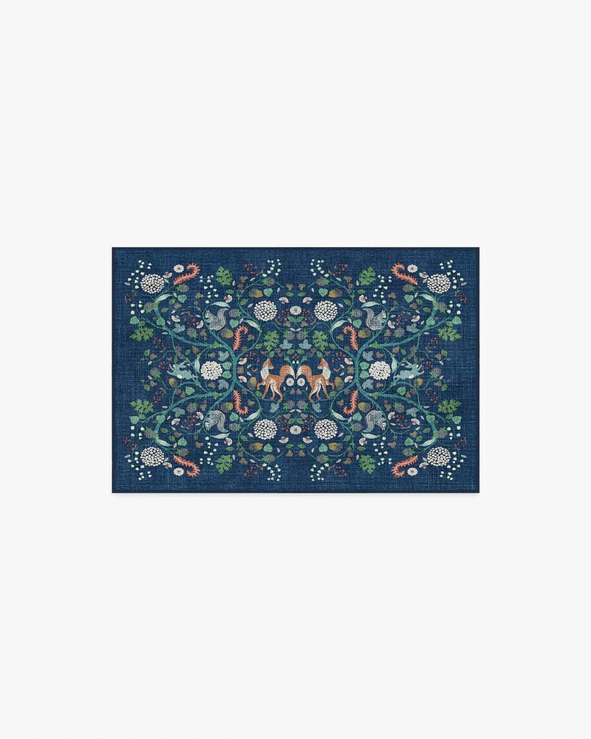 Foxglove Forest Blue Multicolor Rug