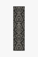 Dark Side Damask Charcoal Rug