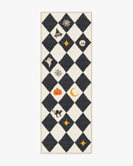 Halloween Harlequin Ivory & Charcoal Rug