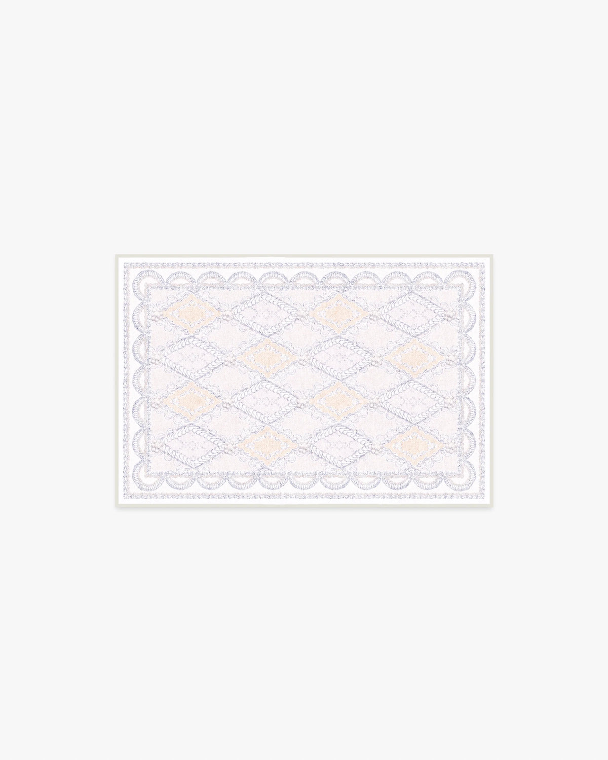 Happy Birthday Popo Cream & Rose Rug by Humberto Leon