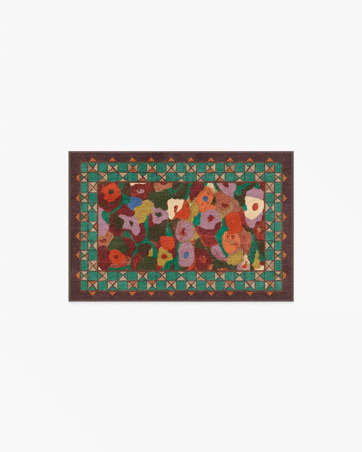 Vera Rust Multicolor Rug by Jungalow